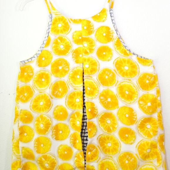 Anthro Porridge lemon layered split back tank top - Picture 11 of 16